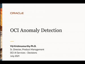 Now Introducing: OCI Anomaly Detection
