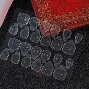[Hot Item] Factory Price Double-Sided Adhesive Nail Transparent Invisible Jelly Glue Stickers