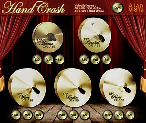 Hand Crash by Alan ViSTa - Orchestral Cymbals Plugin VST Audio Unit