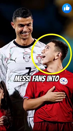 Ronaldo turned an Armenian Messi fan into one of his own fans! 😱 #reels #football #ronaldo #messi #cristianoronaldo #lionelmessi | Football and News