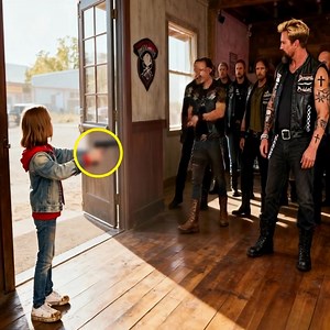 A 9-year-old girl named Lily Chan stepped into the Iron Demons’ biker bar, clutching a loaded gun, her voice steady but desperate. “Which one of you is my real father?” she demanded. “My mom’s dying, and I have three days to find him before they send me to foster care.” Jack, the club president, rose slowly, his voice calm but firm. “Sweetheart, put the gun down.” Lily shook her head, tears welling. “Not until someone says they’re my dad. Mom said he’s here, and she’s never wrong.” Jack softened