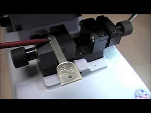 Locksmith Training - Cut laser / sidewinder, high security automotive keys with Ilco 057 Key Machine