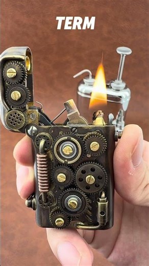 Steampunk-Abyss Coil #thorenslighter #steampunk #mechanicallighter #pocketgear #edc