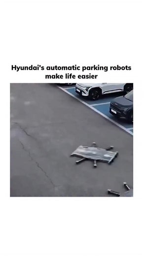 Lunatheum on Instagram: "Hyundai’s automatic parking robots feel like a glimpse into stress-free urban living. Instead of drivers squeezing into tight spaces, these flat, intelligent robots slide under a vehicle, lift it gently, and move it into a parking slot with extreme precision. The system removes human error entirely, reducing scratches, dents, and wasted time. What makes it impressive is coordination—multiple robots communicate with each other, optimizing space and parking cars closer tha