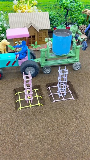 😲🚜 Amazing Mini Tractor Pillar Making Machine | Real Working DIY Baige #shorts #youtubeshorts