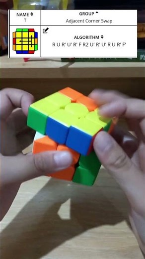 T Perm Tutorial! 3x3 CFOP PLL 1/21