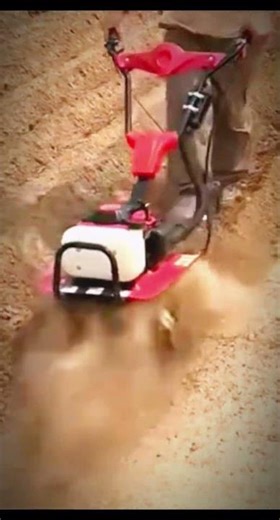 👉 Plowing Farm Soil with the Smallest Machine | Farm Life #Shorts #MiniTractor