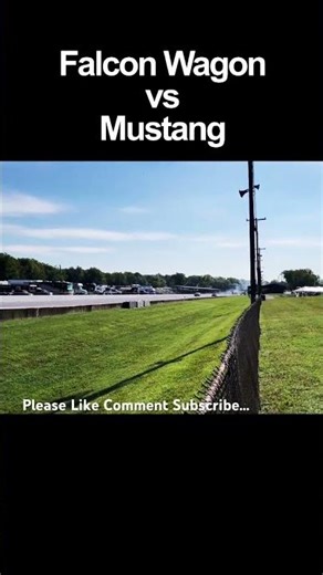 Mustang Vs Ford Falcon Wagon Drag Race #dragrace #ford #mustang #vs #fordfalcon #dragracing #1