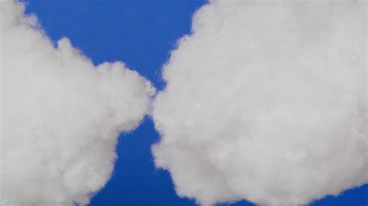 Cotton Clouds in Evening Sky Backdrop - Free Stock Video