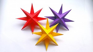 How To Make Easy Paper Star For Christmas | Christmas Hanging Star Room Decoration | Entertaining Arts