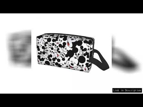 Custom Travel Mickey Mouse Minnie Toiletry Bag Fashion Cosmetic Makeup Organizer Women Beauty Storag