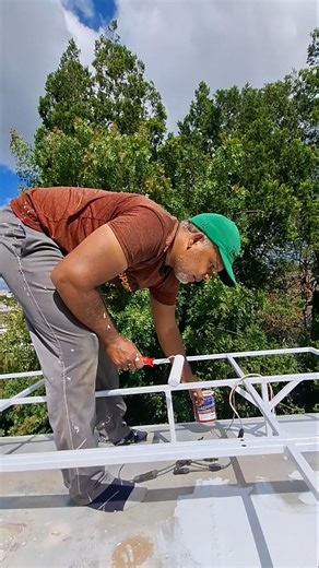 Painting the motorhome roof #motorhome #maintenance