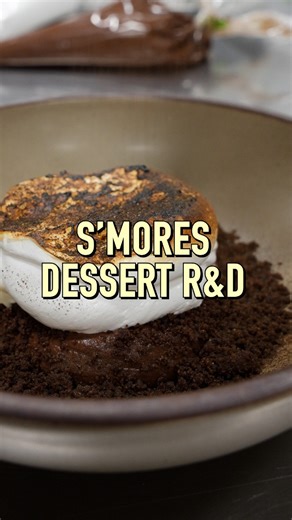 Ember on Instagram: "Hope you enjoyed this look into how the Ember chefs develop a new dish. We will be posting a follow-up showing the final dish, once it is on the menu. So if you want to come try it, wait for that post! #smores #dessert #cooking #food"