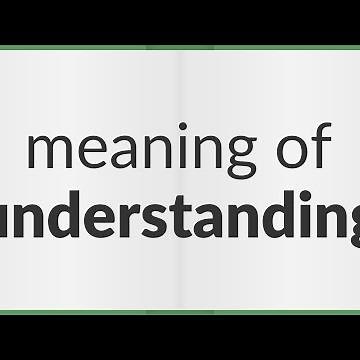 Understanding | meaning of Understanding