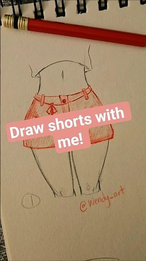 How to draw shorts #tutorial #howtodraw #sketch