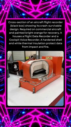 Cross-Section of an Aircraft Flight Recorder (Black Box) Showing Its Crash-Survivable Design…