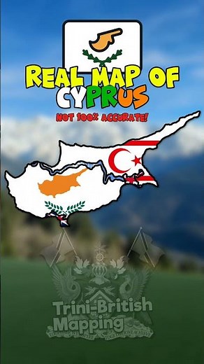 Real map of Cyprus.. 🇨🇾😔 #fyp #mapping #geography #cyprus