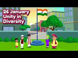 26 January | Unity in Diversity - Importance of 26 January - Cartoon by Aadi and Friends