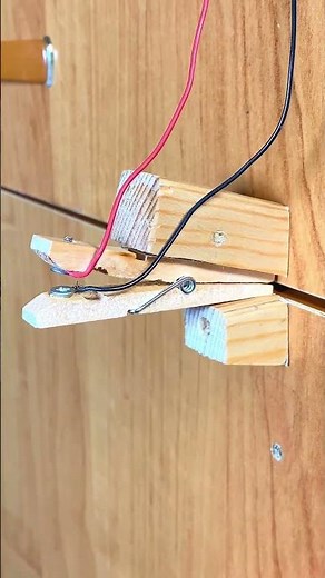 DIY Auto Activate Alarm Switch Using a Wooden Cloth Peg #diy #tips #lifehacks