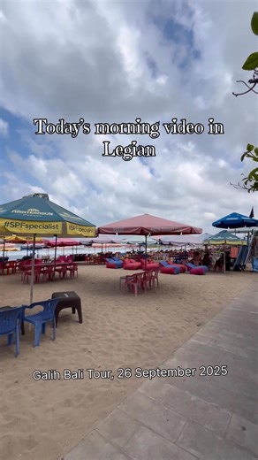 6.4K views · 105 reactions | Legian Beach Update  Beautiful weather, relaxed vibes, and a perfect day by the ocean! ☀️ Crowds are light, waves are rolling — Bali at its best today. ️ #LegianBeach #BaliToday #BeachVibes #LegianUpdate | Galih Bali Tour - Bali Driver and Guide | Facebook
