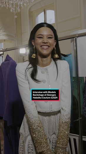 Models Backstage at Georges Hobeika Couture S/S24