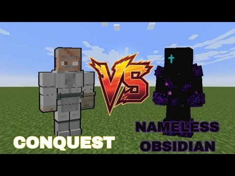 Conquest vs Nameless Obsidian | Minecraft Mob Battles |