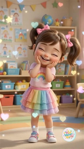 🎵 Hello Friends Song 👋 | Sing with Tvia 🌈 | Kids Learning Song | Tiny Verse Kids #shorts