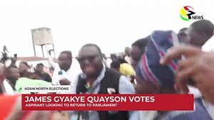 Assin North By-Election: James Gyakye Quayson votes #ElectionCommandCentre #3NewsGH | 3FM 92.7