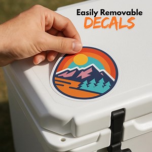 Custom Removable Vinyl Decals: Business Logo, Easy Peel, Temporary Signage - Etsy