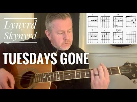 Tuesdays Gone - Lynyrd Skynyrd - Acoustic Guitar Lesson (Chord Boxes)