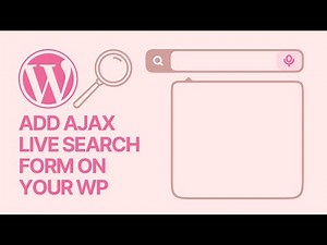 How To Add an AJAX Live Search Form on Your WordPress Website FOR FREE? 🔍