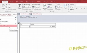 Entering Data in a Form in Access 2016