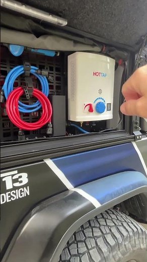 Setting up my Joolca HOTTAP on the new Alu-Cab ModCAP camper. #813 #alucab #joolca #hottap #camping