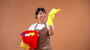Cheerful Woman Wearing Yellow Rubber Gloves Stock Footage Video (100% Royalty-free) 3768887201 | Shutterstock