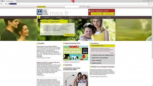 Comment demander le RSA sur www.msa.fr