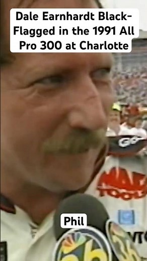 Dale Earnhardt Black-Flagged in the 1991 All Pro 300 at Charlotte
