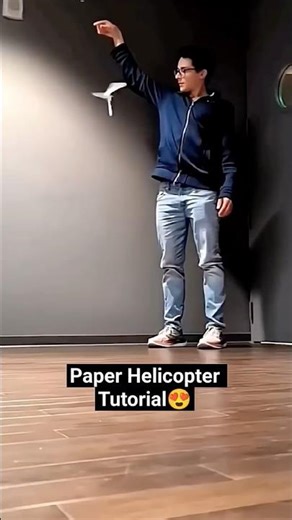 Amazing Paper Helicopter Tutorial how to make helicopter, easy paper plane #shorts #craft