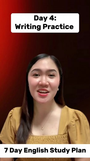34K views · 1.2K reactions | 7 Day Study Plan: Day 4 - Writing Practice ✍️ #studyplan #writing #practice #englishtips #learnfaster #tips #learnenglish #speakenglish #learnenglishwithteacheraubrey #aubreybermudez #teacheraubrey #reels #fbreels #reelsviral | Learn English with Teacher Aubrey | Facebook