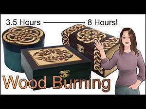 3 Boxes, 17 hours of burning | Pyrography Time-Lapse