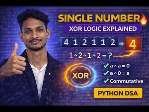 Single Number | XOR Trick Explained | Python DSA