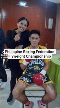 Philippine Boxing Federation Flyweight Championship 🥊