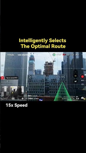 How the DJI Air3s No-GPS Return To home Feature works 🧭 The drone memorizes the flight-path 💯