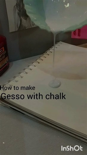 This art might go viral How to make gesso at home with chalk#handmaking #viral#viral#trendingshorts