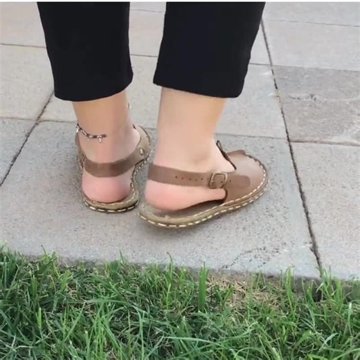 Minimalist Barefoot Sandals Women, Handmade Mink Color Leather, Copper Grounding, Sustainable Wide Toe Zero Drop Shoes - Etsy