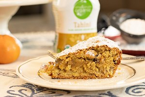 5.7K views · 537 reactions | Tahinopita is a Greek cake that is made with tahini (a sesame paste), orange, and dried fruit. It is moist, delicious, vegan, and the perfect accompaniment to a hot cup of coffee. Print this recipe here: https://www.dimitrasdishes.com/tahinopita-greek-vegan-tahini-cake/ | Dimitra's Dishes | Facebook