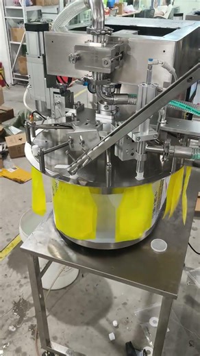 Single head spout bag filler capper #machine #cleanerfillingmachine #cnc #automobile #manufacturing