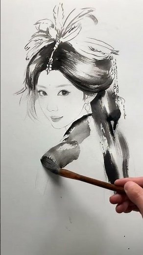 Mastering the Art of Traditional Chinese Ink Wash Portraits
