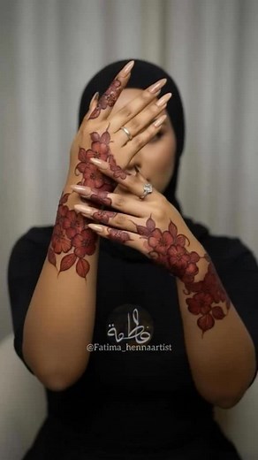 Watch Me Build This Henna Design Step by Step | Satisfying Tutorial #fatima_hennaarti | Fatima hennaartist