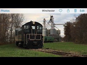 Classic EMD SW9 End Cab Switcher Pulling Loaded Grain Hoppers!