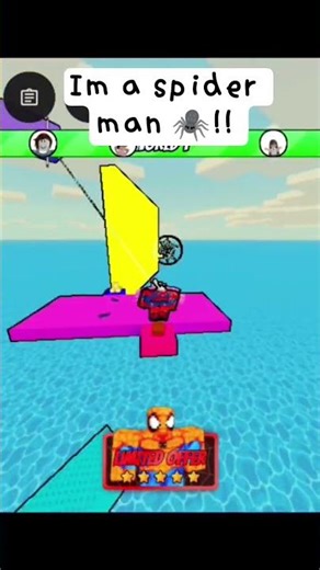 spiderman is here...🦸‍♂️🖤❤ #roblox #obby